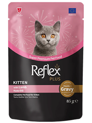 Reflex Plus Sos İçinde Parça Kuzu Etli Yavru Kedi Konservesi 85gr