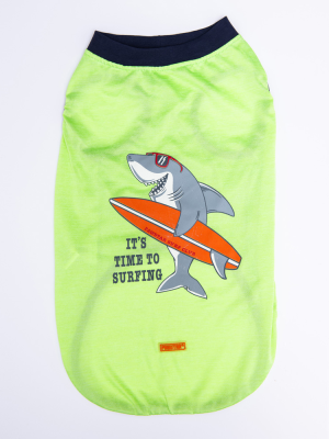 Green Shark Büyük T-shirt 5XLarge  51X62X79 CM