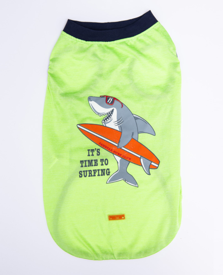 Green Shark Büyük T-shirt 5XLarge  51X62X79 CM