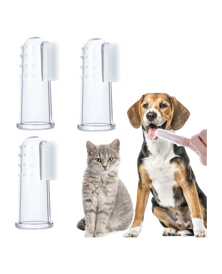 Kedi ve Köpek Parmak Diş Fırçası 5.5 cm Mavi Kedi ve Köpek Parmak Diş Fırçası 5.5 cm Mavi