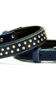 Konforlu Deri Swarovski Kristal Taşlı Köpek Boyun Tasması 2 x 32-39 cm Mavi Konforlu Deri Swarovski Kristal Taşlı Köpek Boyun Tasması 2 x 32-39 cm Mavi