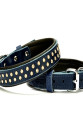 Konforlu Deri Swarovski Kristal Taşlı Köpek Boyun Tasması 2 x 28-34 cm Mavi Konforlu Deri Swarovski Kristal Taşlı Köpek Boyun Tasması 2 x 28-34 cm Mavi