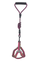 Köpek Göğüs Tasma Seti Dalga Desenli 2 cm*40-58 cm Mor-Pembe Köpek Göğüs Tasma Seti Dalga Desenli 2 cm*40-58 cm Mor-Pembe