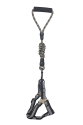 Köpek Göğüs Tasma Seti Dalga Desenli 1.5 cm*35-48 cm Siyah-Beyaz
