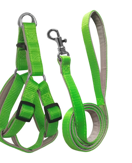 Gezdirme Kayışlı Dokuma Köpek Göğüs Tasma Seti 32*47-110 cm Neon Yeşil Gezdirme Kayışlı Dokuma Köpek Göğüs Tasma Seti 32*47-110 cm Neon Yeşil