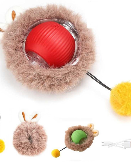 KP Şarjlı Hareketli Peluş Kedi Oyuncağı Kuyruklu 5 cm – İnteraktif Titreşimli Hareketli Top KP Şarjlı Hareketli Peluş Kedi Oyuncağı Kuyruklu 5 cm – İnteraktif Titreşimli Hareketli Top