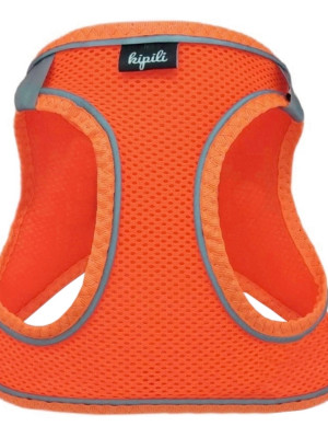 Üç Kilitli Sportif Kedi Köpek Göğüs Tasması 24-28 cm XX-Small Turuncu