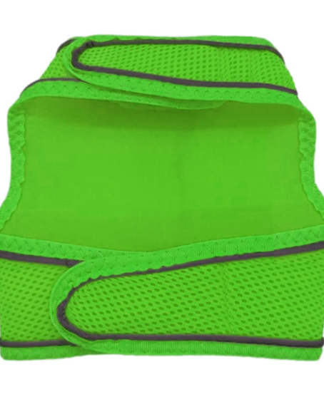 Çift Kilitli Sportif Kedi Köpek Göğüs Tasma Seti 34-44 cm Large Yeşil