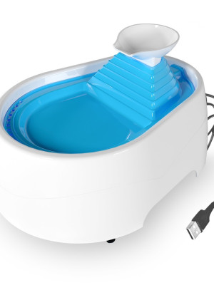Kedi Köpek Su Pınarı Şelale 2 Litre - 5 volt ( usb'li ) Mavi