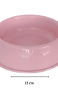 Kedi Köpek Plastik Mama Ve Su Kabı 20 cm - 200 ml Pembe