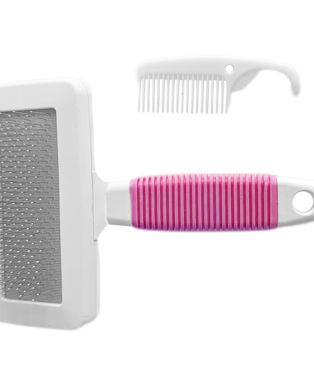 Temizleme Aparatlı Kedi Köpek Tarağı 9.5 cm-14 cm Medium Pembe Temizleme Aparatlı Kedi Köpek Tarağı 9.5 cm-14 cm Medium Pembe