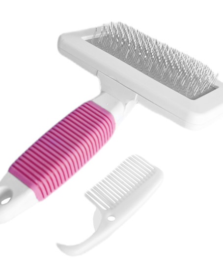 Temizleme Aparatlı Kedi Köpek Tarağı 9.5 cm-14 cm Medium Pembe Temizleme Aparatlı Kedi Köpek Tarağı 9.5 cm-14 cm Medium Pembe