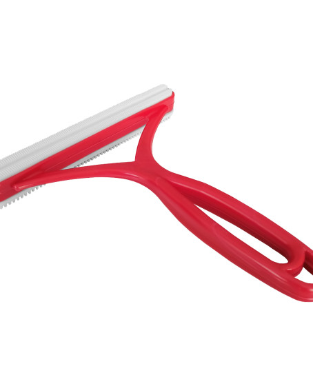 Silikon Çift Taraflı Tiftik Ve Tüy Toplayıcı 12.5 cm*14 cm Kırmızı