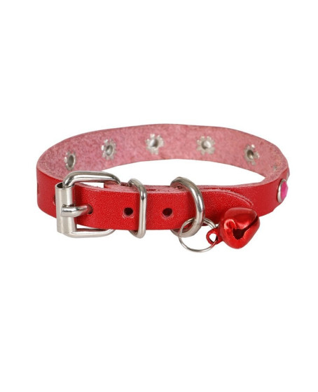 Taşlı Kedi ve Yavru Köpek Tasması 1,5x29 cm Kırmızı XLarge Taşlı Kedi ve Yavru Köpek Tasması 1,5x29 cm Kırmızı XLarge