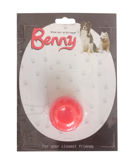 Benny Köpek Oyuncağı Sert Top 5 cm Kırmızı