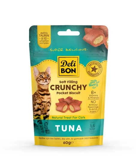 İçi Dolgulu Ödül Bisküvisi - Tunalı 60gr İçi Dolgulu Ödül Bisküvisi - Tunalı 60gr
