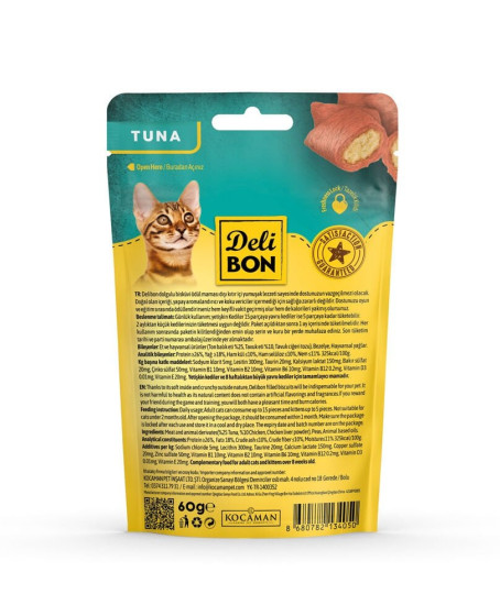 İçi Dolgulu Ödül Bisküvisi - Tunalı 60gr İçi Dolgulu Ödül Bisküvisi - Tunalı 60gr