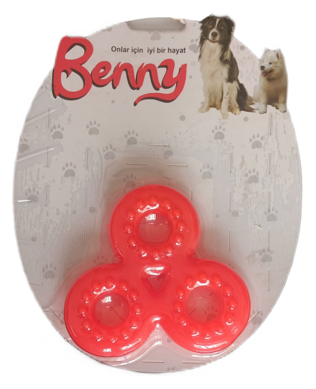Benny Köpek Oyuncağı Üçlü Halka 9 x 9 cm Kırmızı Benny Köpek Oyuncağı Üçlü Halka 9 x 9 cm Kırmızı