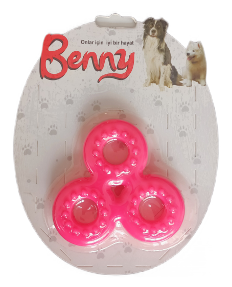 Benny Köpek Oyuncağı Üçlü Halka 9 x 9 cm Pembe Benny Köpek Oyuncağı Üçlü Halka 9 x 9 cm Pembe