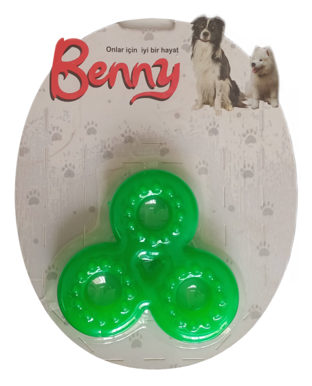 Benny Köpek Oyuncağı Üçlü Halka 9 x 9 cm Yeşil Benny Köpek Oyuncağı Üçlü Halka 9 x 9 cm Yeşil