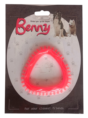 Benny Köpek Oyuncağı Üçgen 8 x 8.5 cm Kırmızı