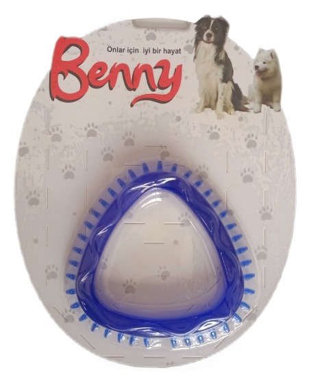 Benny Köpek Oyuncağı Üçgen 8 x 8.5 cm Mavi Benny Köpek Oyuncağı Üçgen 8 x 8.5 cm Mavi