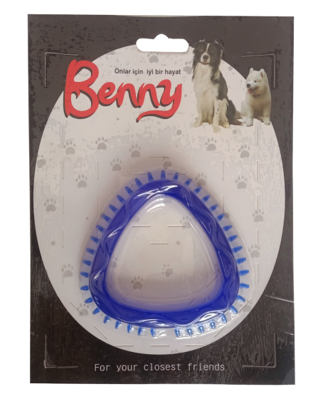 Benny Köpek Oyuncağı Üçgen 8 x 8.5 cm Mavi Benny Köpek Oyuncağı Üçgen 8 x 8.5 cm Mavi