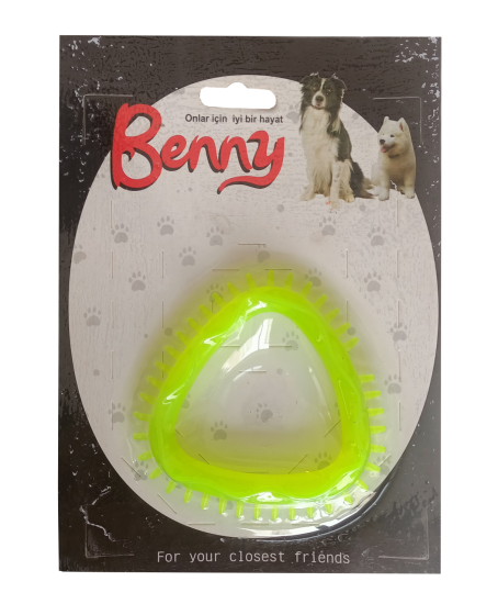 Benny Köpek Oyuncağı Üçgen 8 x 8.5 cm Sarı Benny Köpek Oyuncağı Üçgen 8 x 8.5 cm Sarı