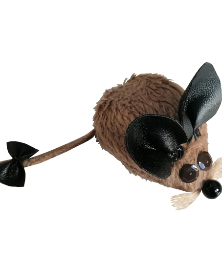 Kedi Oyuncağı Bıyıklı Peluş Fare 4,5 x 6-15 cm Taba Kedi Oyuncağı Bıyıklı Peluş Fare 4,5 x 6-15 cm Taba