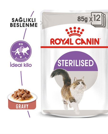 Sos İçinde Kısırlaştırılmış Yetişkin Kedi Konservesi 85gr