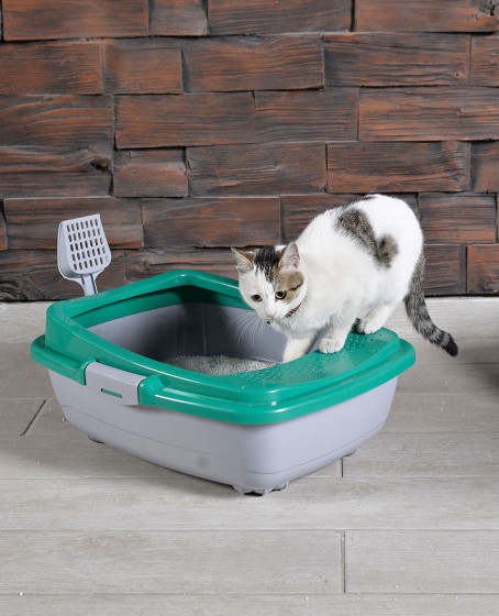 Karamel Izgaralı Açık Kedi Tuvaleti Çeşitli Renklerde + Kürek Hediyeli Karamel Izgaralı Açık Kedi Tuvaleti Çeşitli Renklerde + Kürek Hediyeli