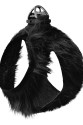 Üç Kilitli Peluş Kedi Köpek Göğüs Tasması 24-28 cm XX-Small Siyah Üç Kilitli Peluş Kedi Köpek Göğüs Tasması 24-28 cm XX-Small Siyah