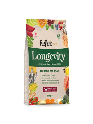 Reflex Plus Longevity Hipoalerjenik Kısırlaştırılmış Kedi Maması 900gr