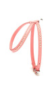Swarovski Taşlı Deri Köpek Göğüs Tasması 1,2 x 21-30 cm Pembe