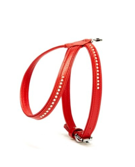 Swarovski Taşlı Deri Köpek Göğüs Tasması 1,2 x 25-35 cm Kırmızı Swarovski Taşlı Deri Köpek Göğüs Tasması 1,2 x 25-35 cm Kırmızı