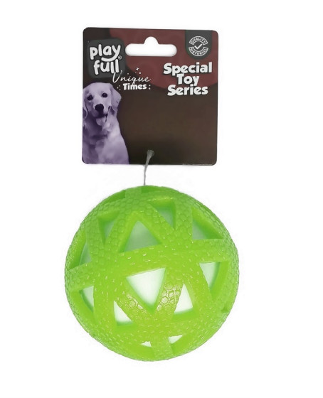 Işıklı Üçgen Desenli Plastik Top Köpek Oyuncağı 7,5 Cm Yeşil Işıklı Üçgen Desenli Plastik Top Köpek Oyuncağı 7,5 Cm Yeşil