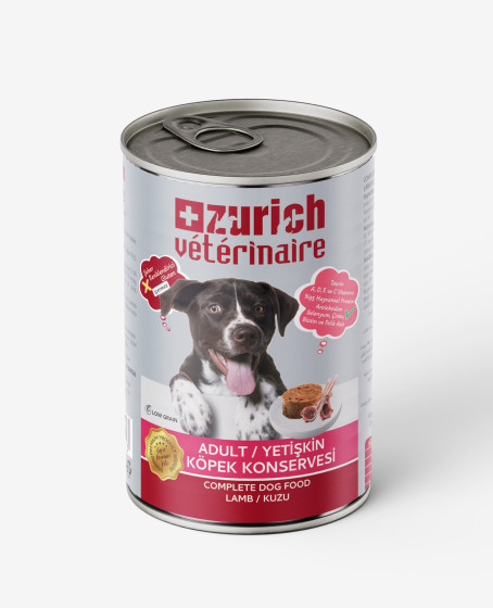 Veterinaire Pate Kuzulu Yetişkin Köpek Konservesi 415 gr