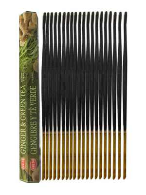 Zencefil Yeşil Çay Kokulu 20 Çubuk Tütsü - Ginger Green Tea