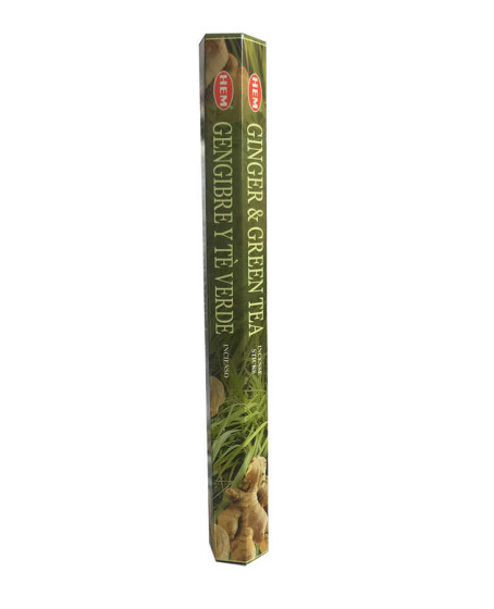 Zencefil Yeşil Çay Kokulu 20 Çubuk Tütsü - Ginger Green Tea