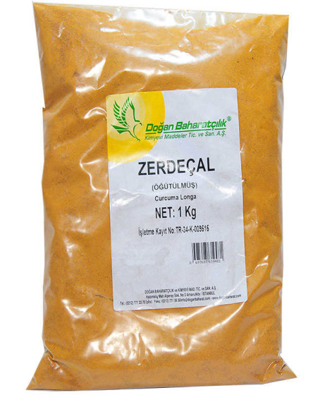 Zerdeçal Kökü Doğal Öğütülmüş 1000 Gr Paket