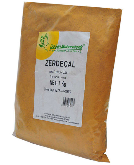 Zerdeçal Kökü Doğal Öğütülmüş 1000 Gr Paket