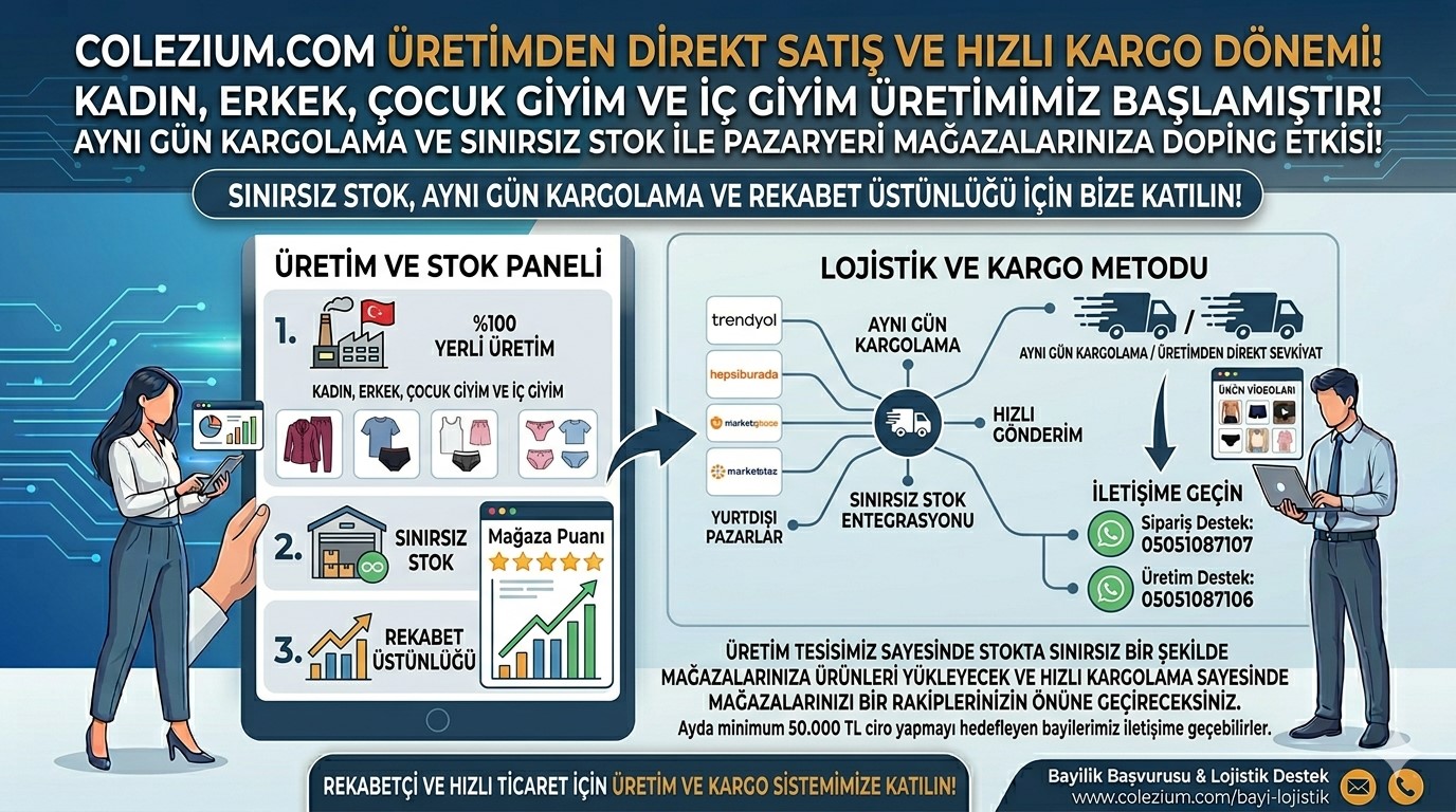 Kadın , Erkek ve Çocuk Giyim ve İç Giyim Üretimimiz Başladı