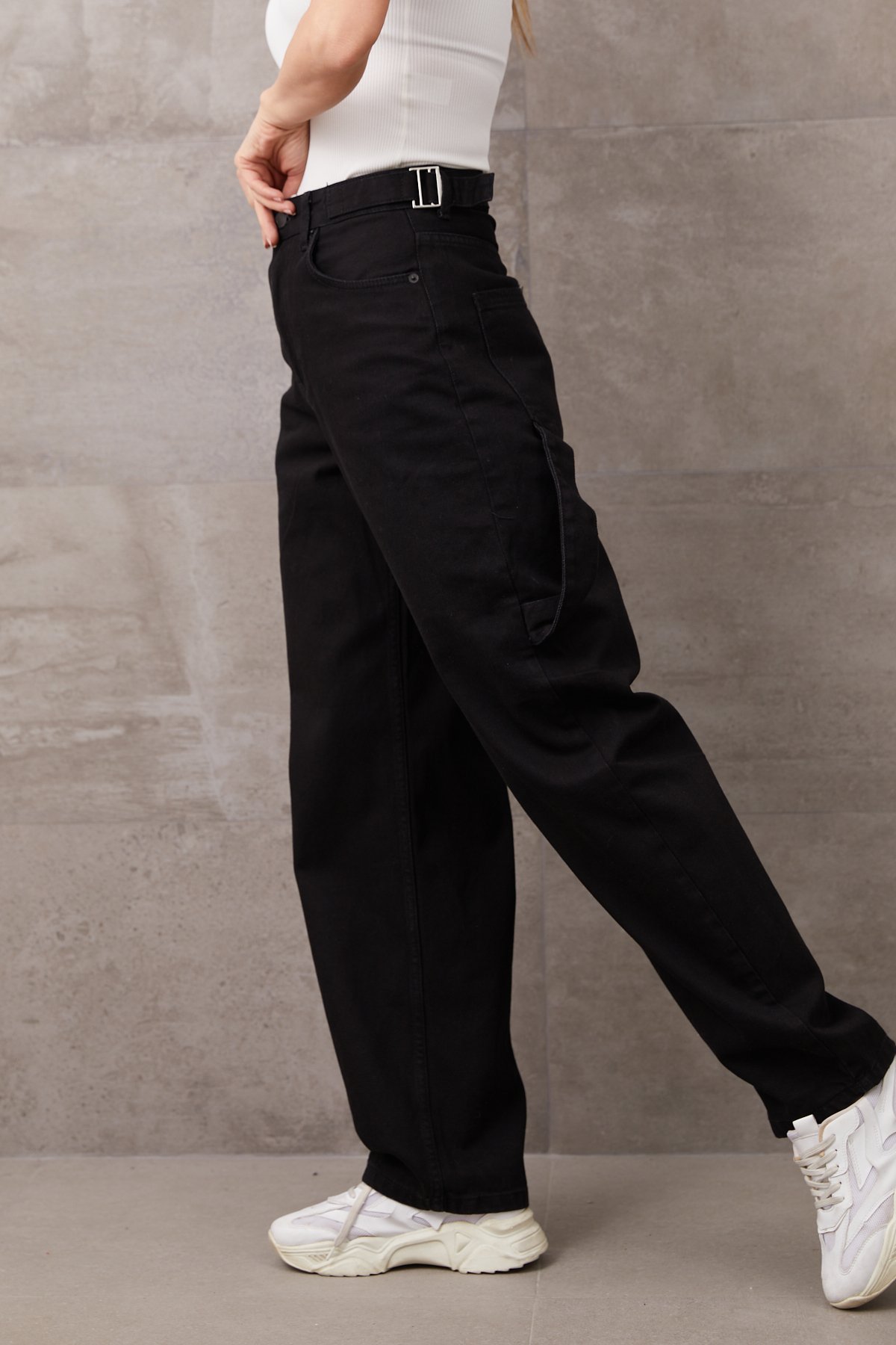 Kadın Bol Paça Kot Pantolon Kadın Bol Paça Kot Pantolon