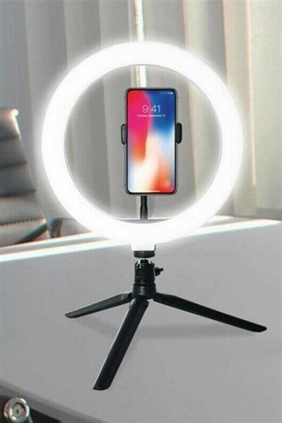 CLZ303  10inç 26cm Youtube Instagram Tiktok Selfie  Stüdyo Video Fotoğraf Ring Light  Tripod Led Hal