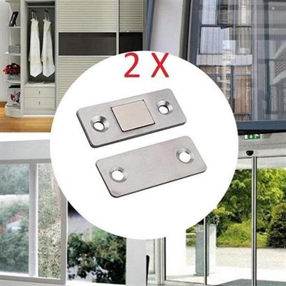 CLZ303 ® 2 Çift Çok Amaçlı Kapı Kapak Dolap Çekmece Mobilya Durdurucu Kapatıcı Mıknatıslar