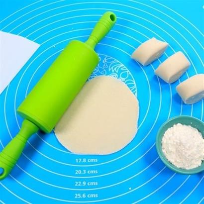 CLZ303  40*50 cm Silikon Ölçekli Kullanımı Kolay Hamur Açma Matı Ekmek Mantı Makarna Hamuru Yoğurma