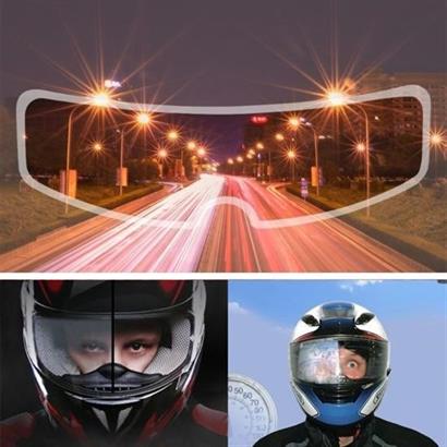 CLZ303  Buğu Önleyici Motosiklet Kaskı Vizörü Su Geçirmez Dayanıklı Çizik Koruma Lens Filmi
