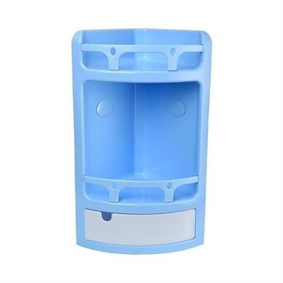 CLZ303  Çekmeceli Banyo Rafı Plastik Duşakabin Düzenleyici Köşelik Raf