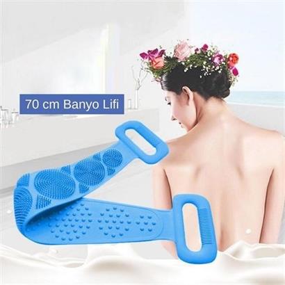 CLZ303  Çift Taraflı Banyo Hamam Lifi Silikon Masajlı Yumuşak Duş Lifi Uzun Ömürlü Hazır Banyo Keses