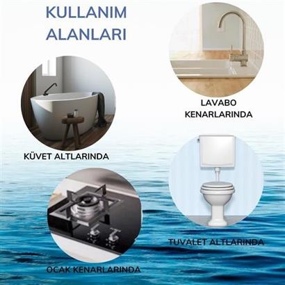 CLZ303  Gri Su Sızdırmaz  Banyo Mutfak Lavabo Küvet İzolasyon Şerit Bant